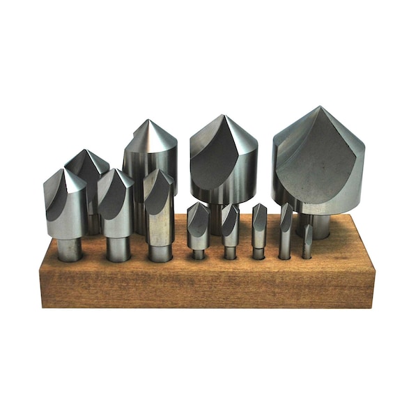 Stm 12pc 82 Deg, Single Flute HSS Countersink Set 120859 Zoro